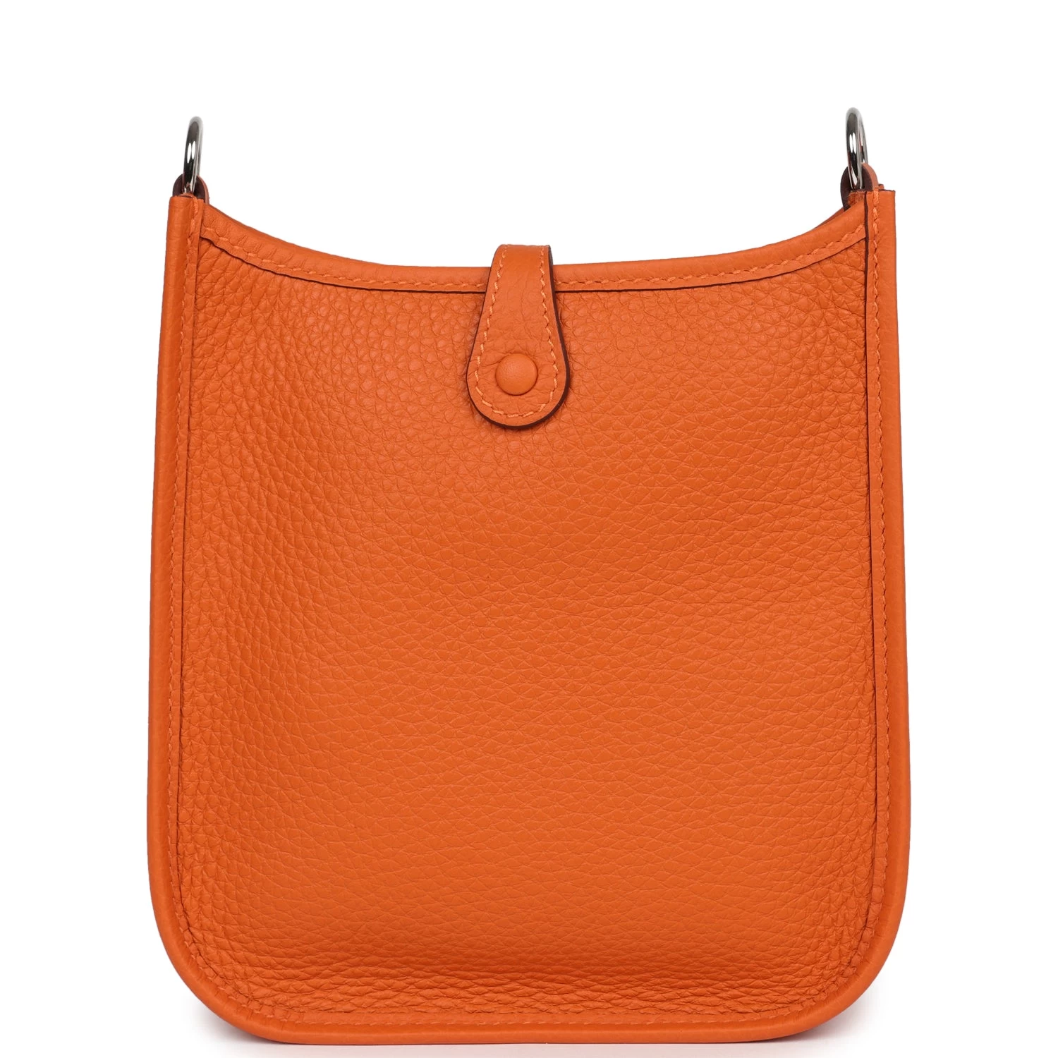 Hermès Hermes Evelyne TPM Orange Clemence Palladium Hardware 7 Hermès Hermes Evelyne TPM Orange Clemence Palladium Hardware - Image 5
