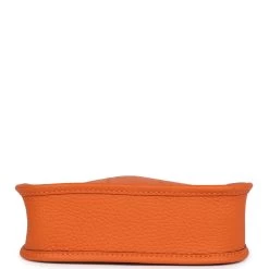 Hermès Hermes Evelyne TPM Orange Clemence Palladium Hardware 15 Hermès Hermes Evelyne TPM Orange Clemence Palladium Hardware -Online Bag Store H E 240207 1 06