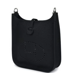 Hermès Hermes Evelyne TPM Black Clemence Palladium Hardware -Online Bag Store H E 240213 1 03