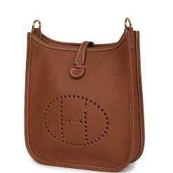 Hermès Hermes Evelyne TPM Gold Clemence Gold Hardware 14 Hermès Hermes Evelyne TPM Gold Clemence Gold Hardware -Online Bag Store H E 240213 2 JP 03