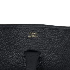 Hermès Hermes Evelyne III PM Black Clemence Gold Hardware 16 Hermès Hermes Evelyne III PM Black Clemence Gold Hardware -Online Bag Store H E 240216 3 07