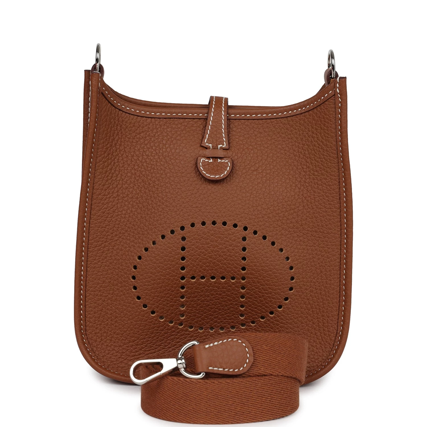 Hermès Hermes Evelyne TPM Gold Clemence Palladium Hardware 3 Hermès Hermes Evelyne TPM Gold Clemence Palladium Hardware