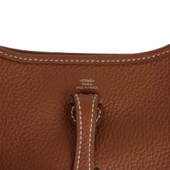 Hermès Hermes Evelyne TPM Gold Clemence Palladium Hardware 16 Hermès Hermes Evelyne TPM Gold Clemence Palladium Hardware -Online Bag Store H E 240314 2 NM 07