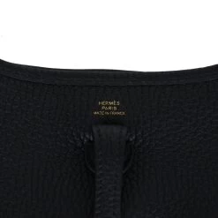 Hermès Hermes Evelyne TPM Black Clemence Gold Hardware 16 Hermès Hermes Evelyne TPM Black Clemence Gold Hardware -Online Bag Store H E 240314 3 NM 07