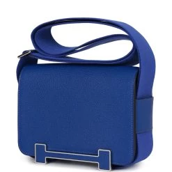 Hermès Hermes Geta Bleu Electric Chevre Palladium Hardware -Online Bag Store H FBSLG 011023 1 05