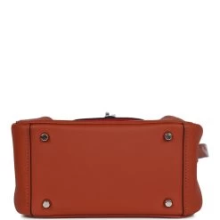 Hermès Hermes Mini Lindy Cuivre And Rose Texas Verso Swift Palladium Hardware -Online Bag Store H FBSLG 011723 1 07