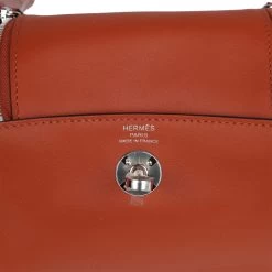 Hermès Hermes Mini Lindy Cuivre And Rose Texas Verso Swift Palladium Hardware -Online Bag Store H FBSLG 011723 1 08