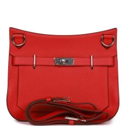 Hermès Hermes Jypsiere 28 Rouge De Coeur Clemence Palladium Hardware