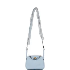 Hermès Hermes Mini Lindy Bleu Brume Swift Gold Hardware -Online Bag Store H FBSLG 032322 1 01