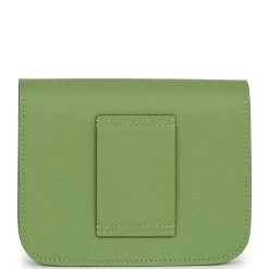 Hermès Hermes Constance Slim Wallet Vert Criquet Epsom Palladium Hardware -Online Bag Store H FBSLG 042622 2 03