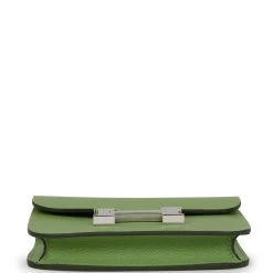 Hermès Hermes Constance Slim Wallet Vert Criquet Epsom Palladium Hardware -Online Bag Store H FBSLG 042622 2 06