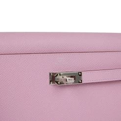 Hermès Hermes Kelly Wallet To Go Mauve Sylvestre Epsom Palladium Hardware -Online Bag Store H FBSLG 042622 4 07