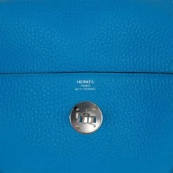Hermès Hermes Lindy 26 Bleu Zanzibar Verso Clemence Palladium Hardware -Online Bag Store H FBSLG 072022 3 07