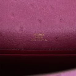 Hermès Hermes Kelly Pochette Anemone Ostrich Permabrass Hardware -Online Bag Store H FBSLG 081822 1 08