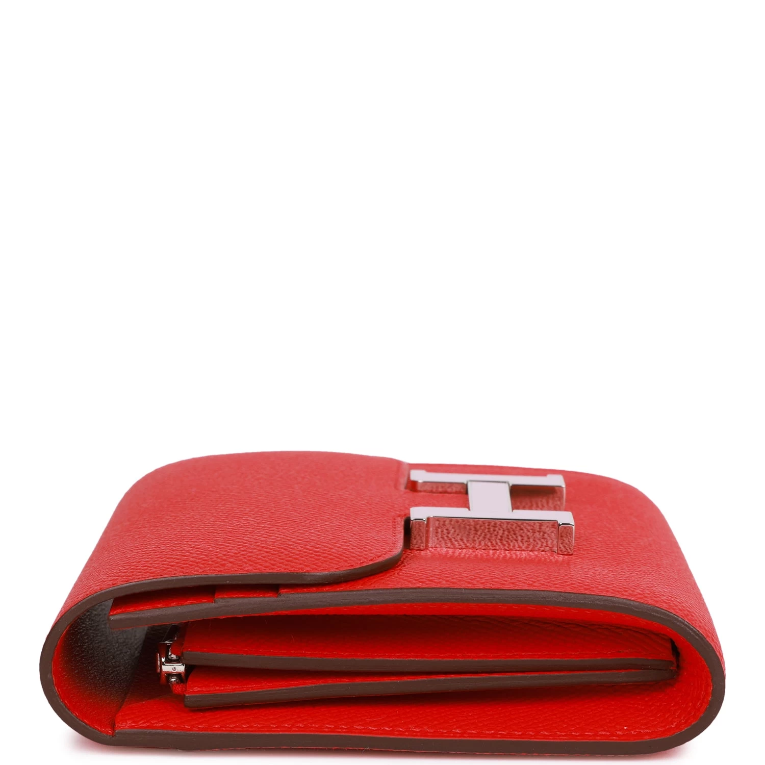 Hermès Pre-owned Hermes Constance Compact Wallet Rouge De Coeur Epsom Rose Sakura Enamel And Palladium Hardware 5 Hermès Pre-owned Hermes Constance Compact Wallet Rouge De Coeur Epsom Rose Sakura Enamel And Palladium Hardware - Image 3