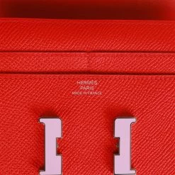Hermès Pre-owned Hermes Constance Compact Wallet Rouge De Coeur Epsom Rose Sakura Enamel And Palladium Hardware 16 Hermès Pre-owned Hermes Constance Compact Wallet Rouge De Coeur Epsom Rose Sakura Enamel And Palladium Hardware -Online Bag Store H FBSLG 081822 3 07