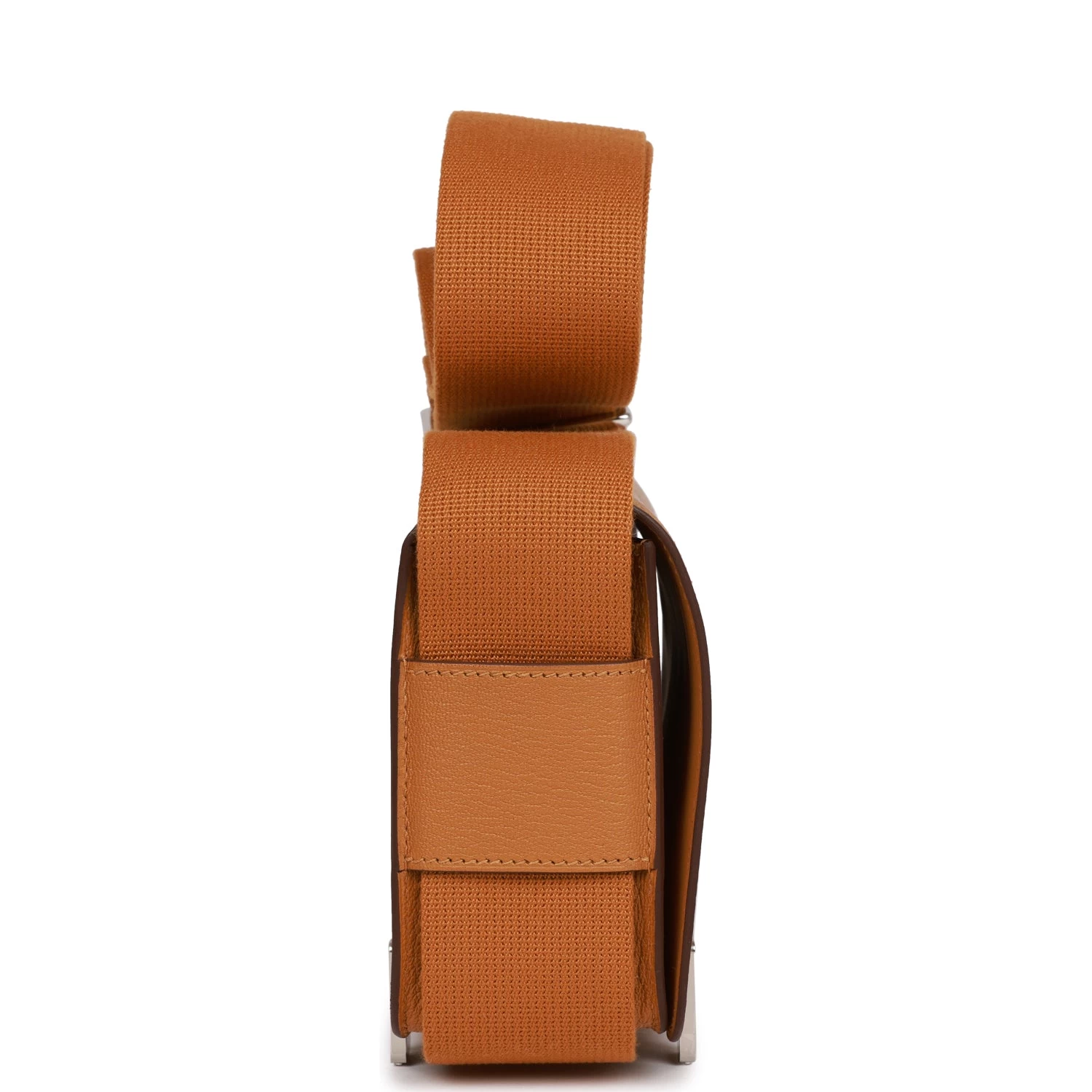 Hermès Hermes Geta Caramel Chevre Palladium Hardware 5 Hermès Hermes Geta Caramel Chevre Palladium Hardware - Image 3