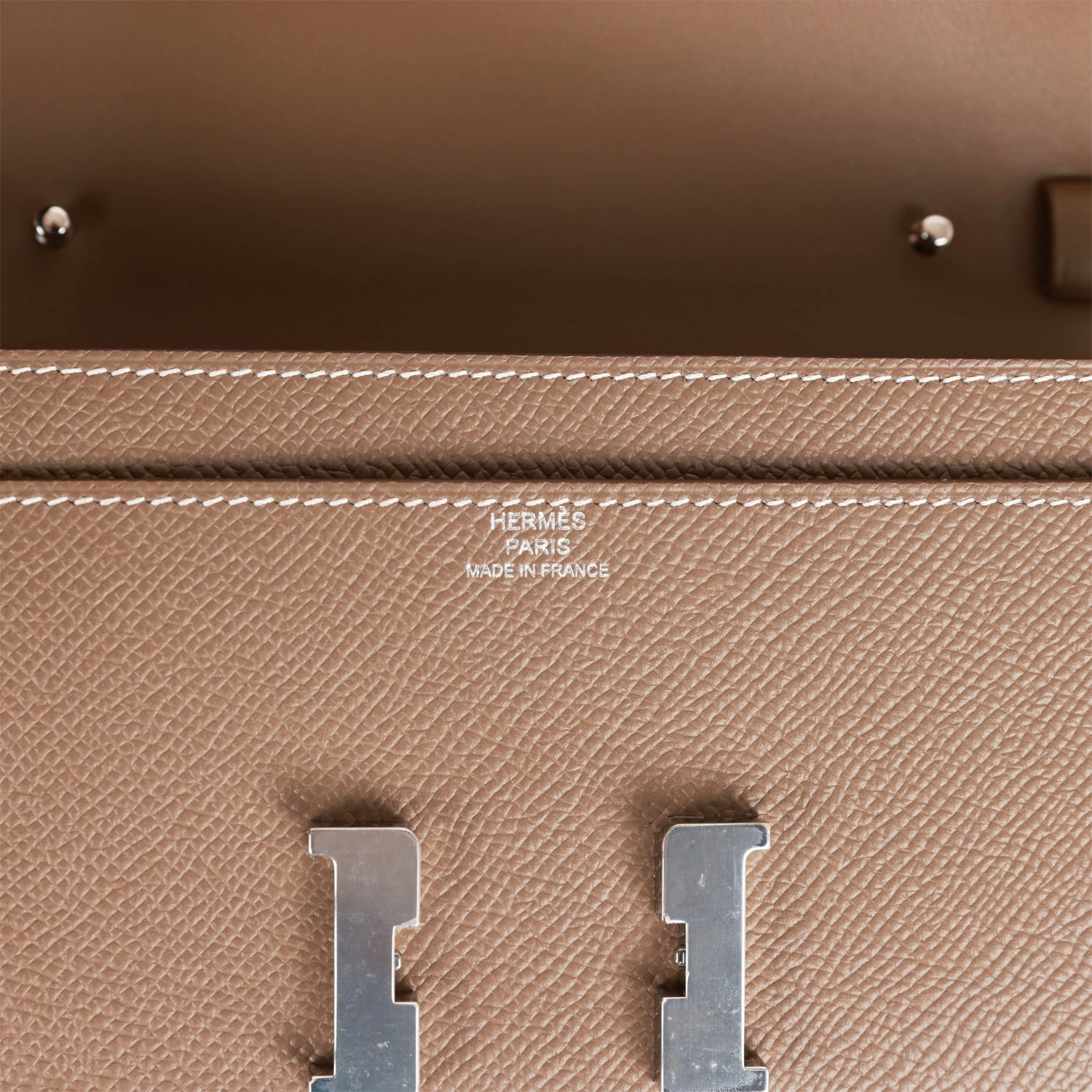 Hermès Hermes Constance Wallet To Go Etoupe Epsom Palladium Hardware 9 Hermès Hermes Constance Wallet To Go Etoupe Epsom Palladium Hardware - Image 7