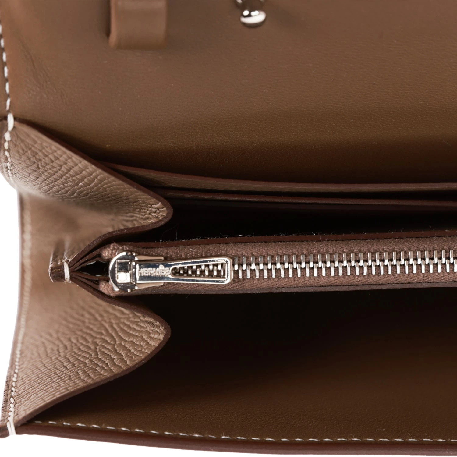 Hermès Hermes Constance Wallet To Go Etoupe Epsom Palladium Hardware 11 Hermès Hermes Constance Wallet To Go Etoupe Epsom Palladium Hardware - Image 9