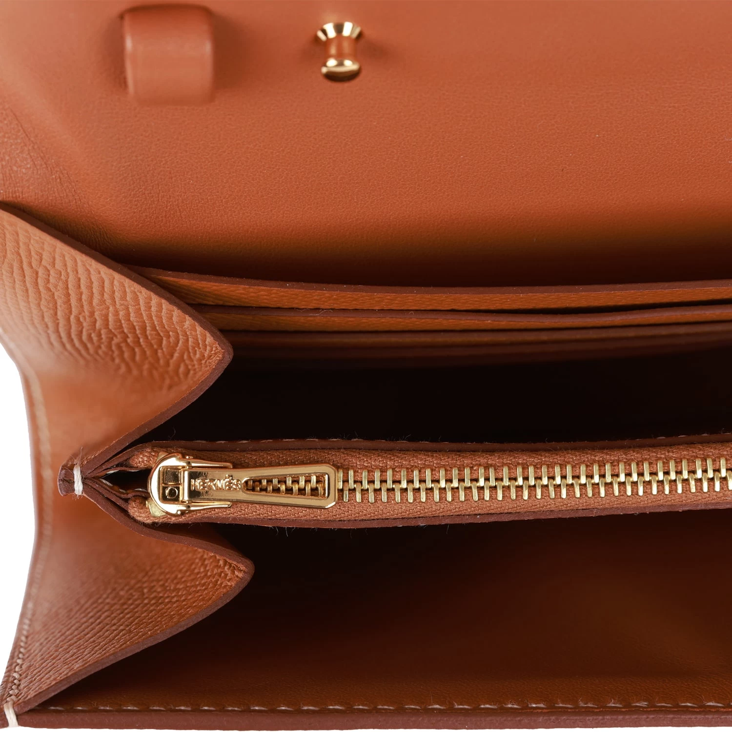 Hermès Hermes Constance Wallet To Go Gold Epsom Gold Hardware 11 Hermès Hermes Constance Wallet To Go Gold Epsom Gold Hardware - Image 9
