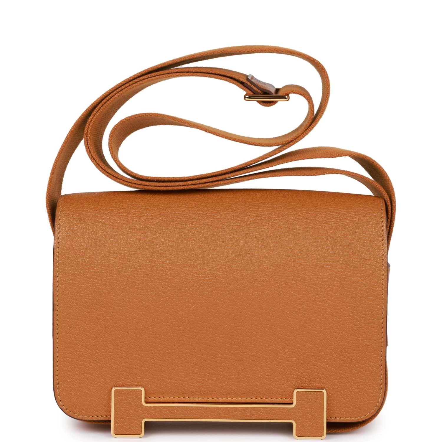 Hermès Hermes Geta Caramel Chevre Gold Hardware 3 Hermès Hermes Geta Caramel Chevre Gold Hardware