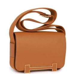 Hermès Hermes Geta Caramel Chevre Gold Hardware 12 Hermès Hermes Geta Caramel Chevre Gold Hardware -Online Bag Store H FBSLG 230223 1 02