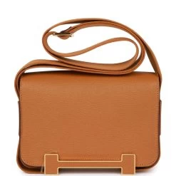 Hermès Hermes Geta Caramel Chevre Gold Hardware 15 Hermès Hermes Geta Caramel Chevre Gold Hardware -Online Bag Store H FBSLG 230223 1 05