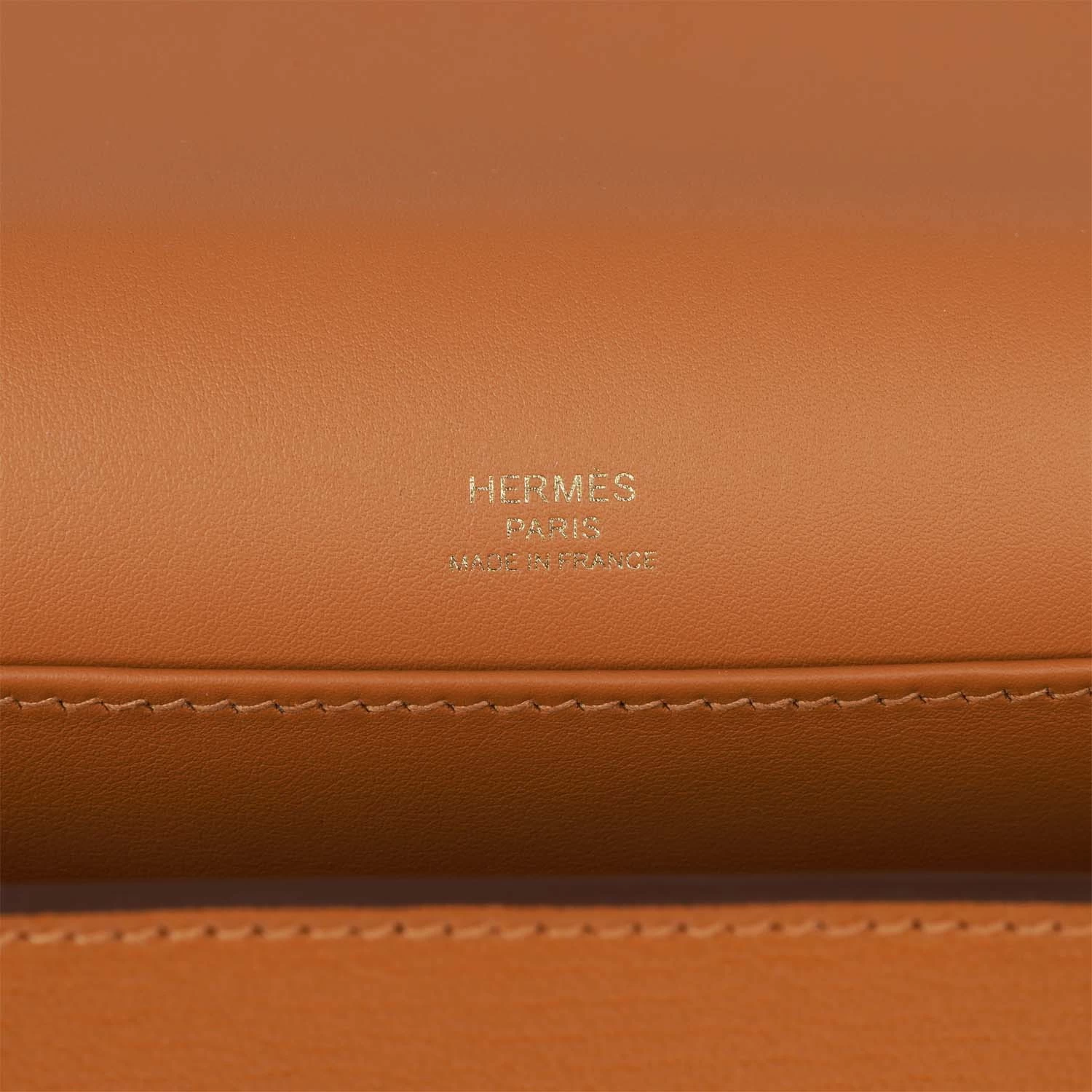 Hermès Hermes Geta Caramel Chevre Gold Hardware 10 Hermès Hermes Geta Caramel Chevre Gold Hardware - Image 8