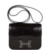 Hermès Hermes Constance 18 Black Shiny Alligator Palladium Tiger's Eye Hardware -Online Bag Store H FBSLG 230224 1 AQZ 01