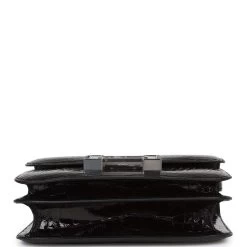 Hermès Hermes Constance 18 Black Shiny Alligator Palladium Tiger's Eye Hardware -Online Bag Store H FBSLG 230224 1 AQZ 06