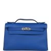 Hermès Hermes Kelly Pochette Bleu Royal Swift Palladium Hardware -Online Bag Store H FBSLG 230227 1 01