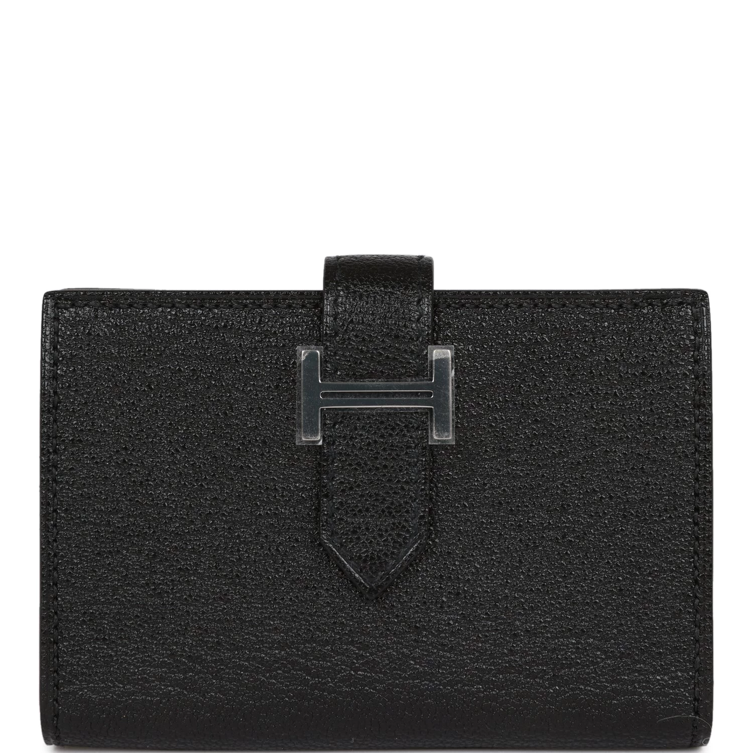 Hermès Hermes Bearn Card Holder Wallet Black Chevre Palladium Hardware 3 Hermès Hermes Bearn Card Holder Wallet Black Chevre Palladium Hardware