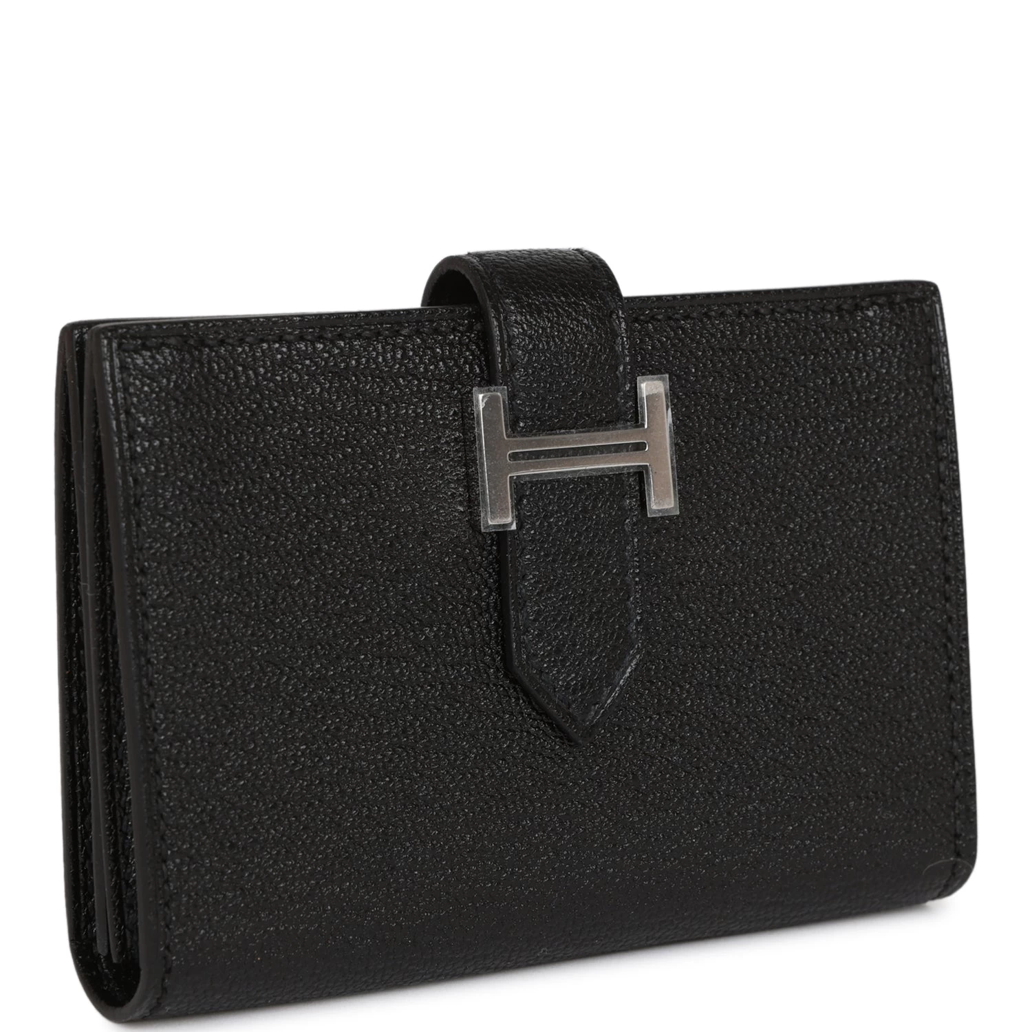 Hermès Hermes Bearn Card Holder Wallet Black Chevre Palladium Hardware 4 Hermès Hermes Bearn Card Holder Wallet Black Chevre Palladium Hardware - Image 2