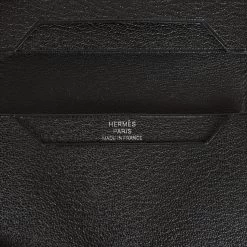 Hermès Hermes Bearn Card Holder Wallet Black Chevre Palladium Hardware 17 Hermès Hermes Bearn Card Holder Wallet Black Chevre Palladium Hardware -Online Bag Store H FBSLG 230227 2 08
