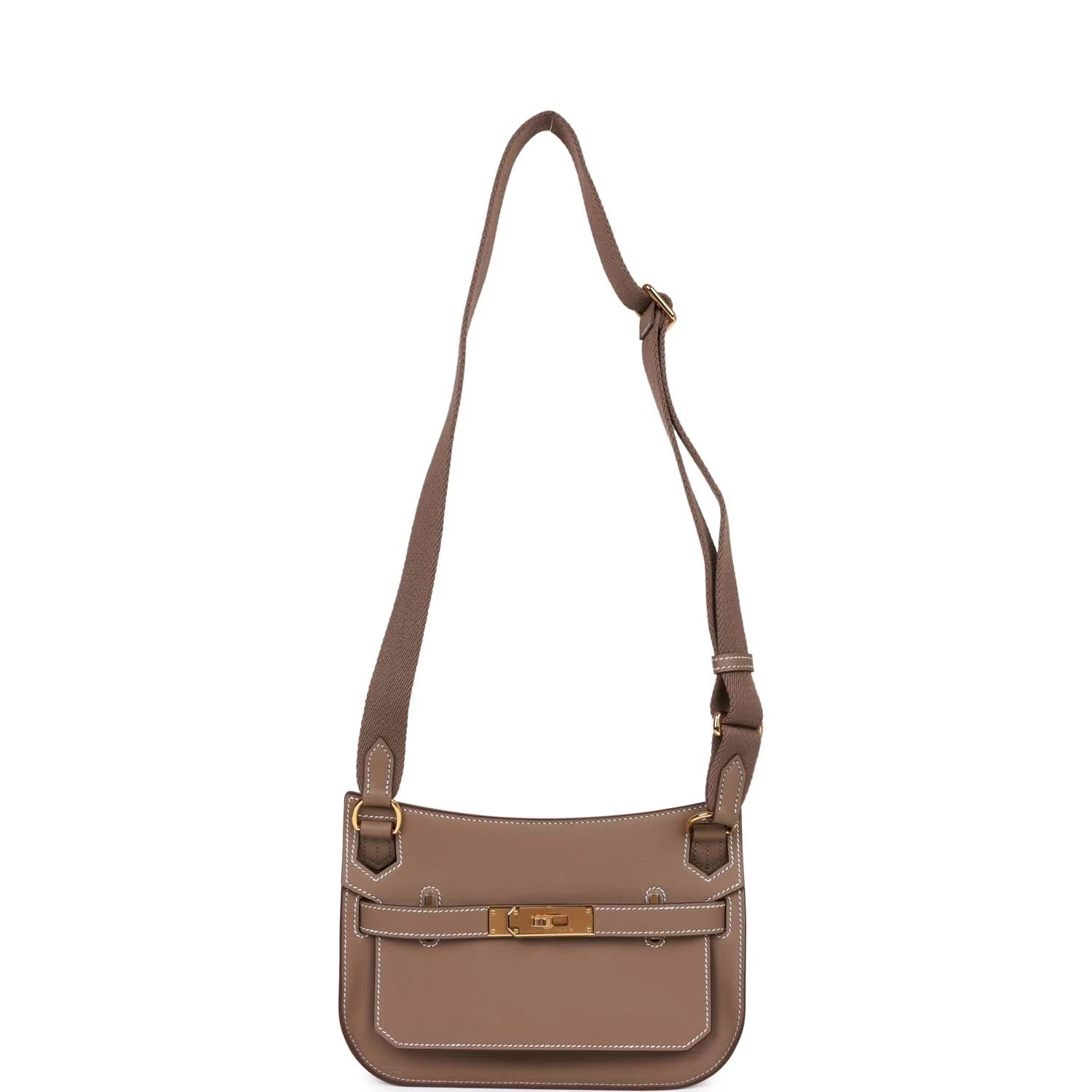 Hermès Hermes Jypsiere Mini Etoupe Swift Gold Hardware 9 Hermès Hermes Jypsiere Mini Etoupe Swift Gold Hardware - Image 7