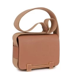 Hermès Hermes Geta Quebracho And Chai Chevre Gold Hardware -Online Bag Store H FBSLG 230307 2 02