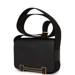 Hermès Hermes Geta Black Chevre Gold Hardware 15 Hermès Hermes Geta Black Chevre Gold Hardware -Online Bag Store H FBSLG 230310 1 04