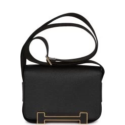 Hermès Hermes Geta Black Chevre Gold Hardware 14 Hermès Hermes Geta Black Chevre Gold Hardware -Online Bag Store H FBSLG 230310 1 06