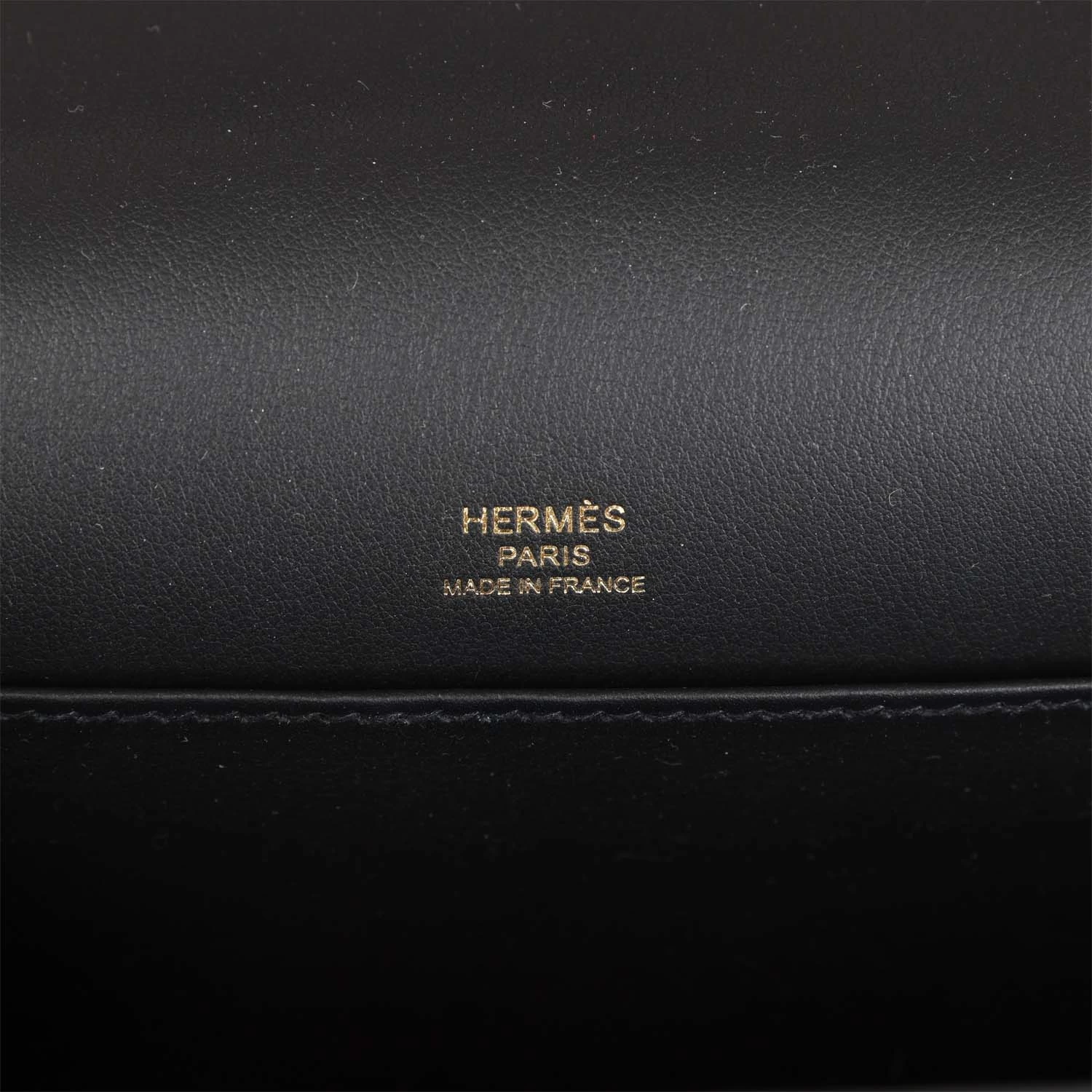 Hermès Hermes Geta Black Chevre Gold Hardware 10 Hermès Hermes Geta Black Chevre Gold Hardware - Image 8