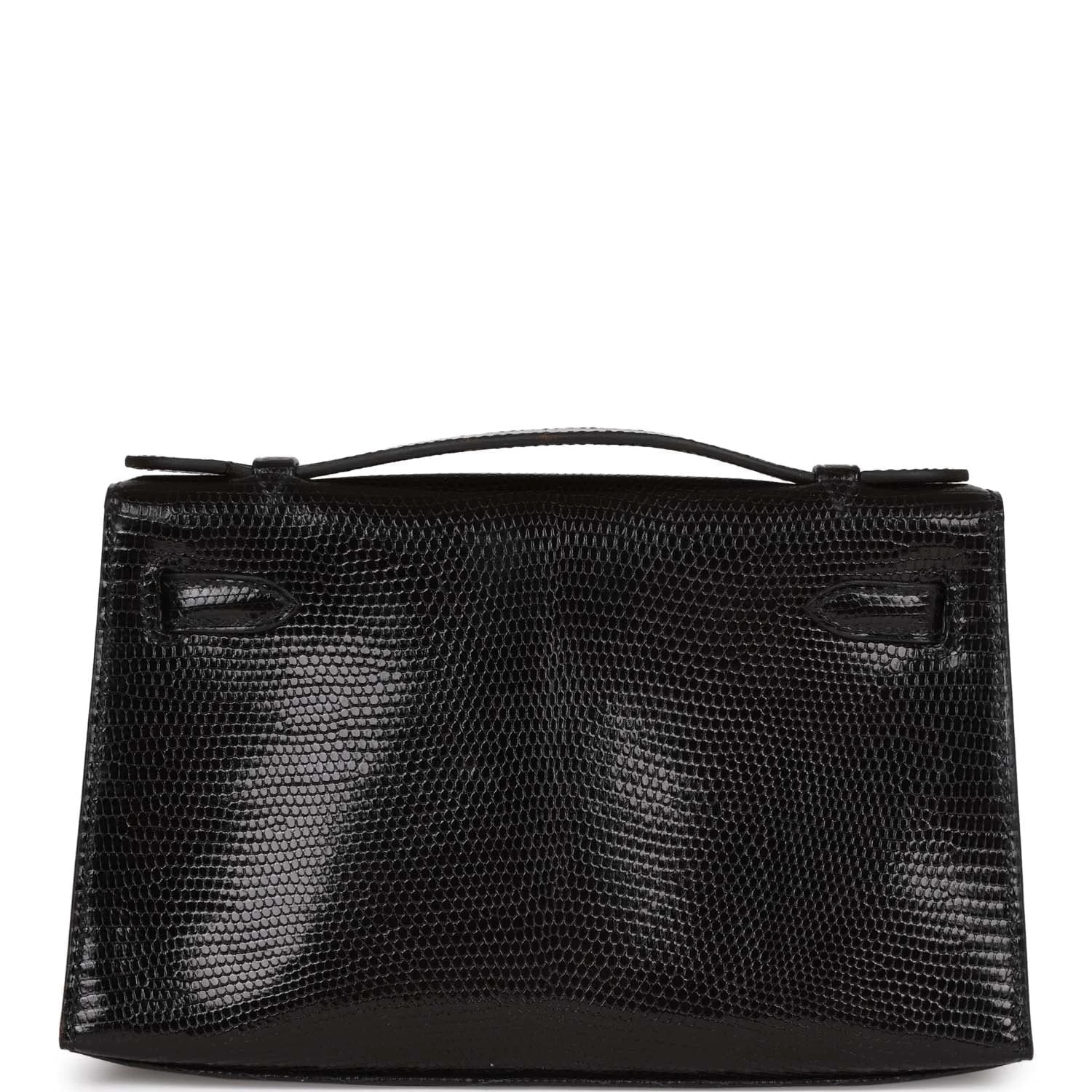 Hermès Hermes Kelly Pochette Black Lizard Ruthenium Hardware 6 Hermès Hermes Kelly Pochette Black Lizard Ruthenium Hardware - Image 4