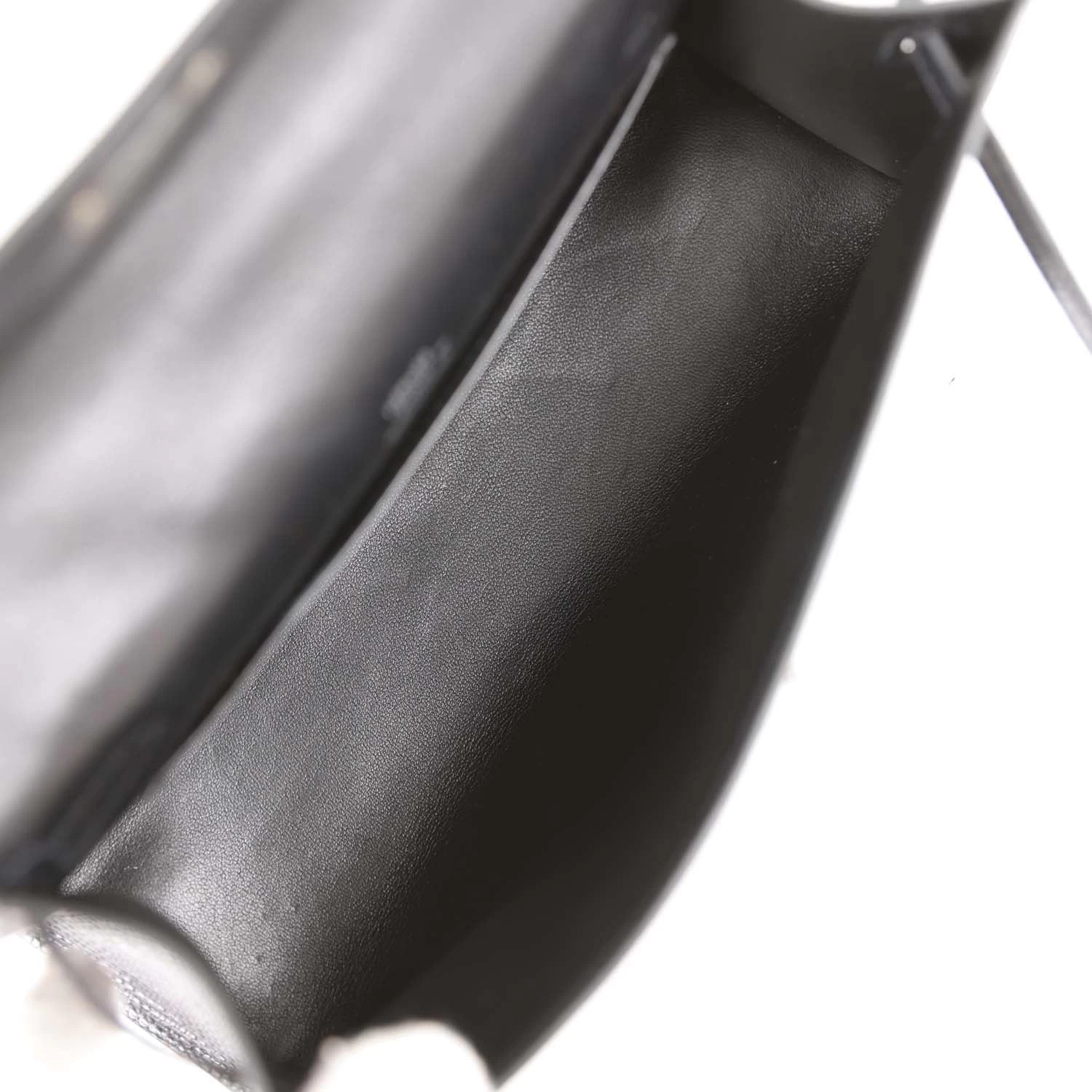 Hermès Hermes Kelly Pochette Black Lizard Ruthenium Hardware 10 Hermès Hermes Kelly Pochette Black Lizard Ruthenium Hardware - Image 8