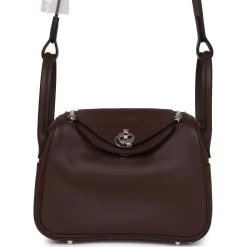 Hermès Hermes Mini Lindy Rouge Sellier Verso Swift Palladium Hardware