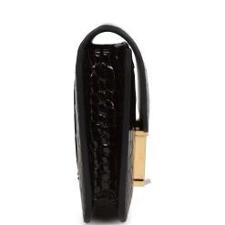 Hermès Hermes Constance Slim Wallet Shiny Black Alligator Gold Hardware -Online Bag Store H FBSLG 230322 1 RT 04