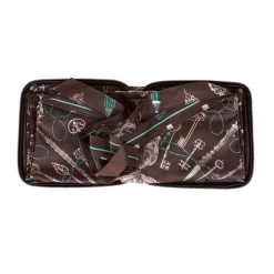 Hermès Hermes Les Cles Silky Pop Tote Chocolate Evercolor Palladium Hardware -Online Bag Store H FBSLG 230410 1 DR 06