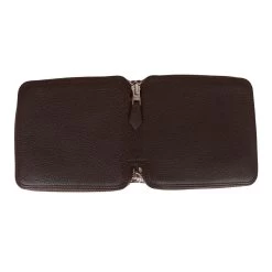 Hermès Hermes Les Cles Silky Pop Tote Chocolate Evercolor Palladium Hardware -Online Bag Store H FBSLG 230410 1 DR 07