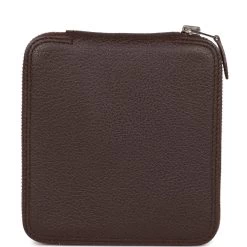 Hermès Hermes Les Cles Silky Pop Tote Chocolate Evercolor Palladium Hardware -Online Bag Store H FBSLG 230410 1 DR 08