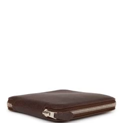 Hermès Hermes Les Cles Silky Pop Tote Chocolate Evercolor Palladium Hardware -Online Bag Store H FBSLG 230410 1 DR 11