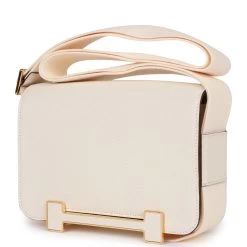 Hermès Hermes Geta Bag Nata Chevre Gold Hardware -Online Bag Store H FBSLG 230410 1 DR 03