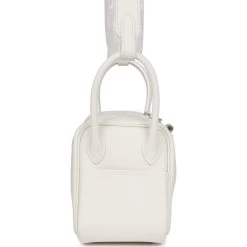 Hermès Hermes Mini Lindy White Swift Palladium Hardware 13 Hermès Hermes Mini Lindy White Swift Palladium Hardware -Online Bag Store H FBSLG 230502 1 KL 04