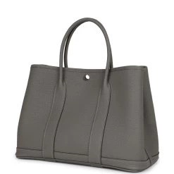 Hermès Hermes Garden Party 30 Gris Meyer Negonda Palladium Hardware -Online Bag Store H FBSLG 230601 2 TC 03